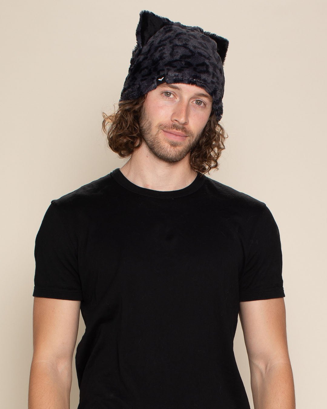 Slate Leopard Classic Faux Fur Beanie | Men's