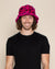 Men's Fur Bucket Hat | Pink Cheetah