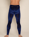 Men's Leggings | Blue Indigo Leopard