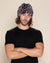 Lavender Leopard Faux Fur Beanie | Men's