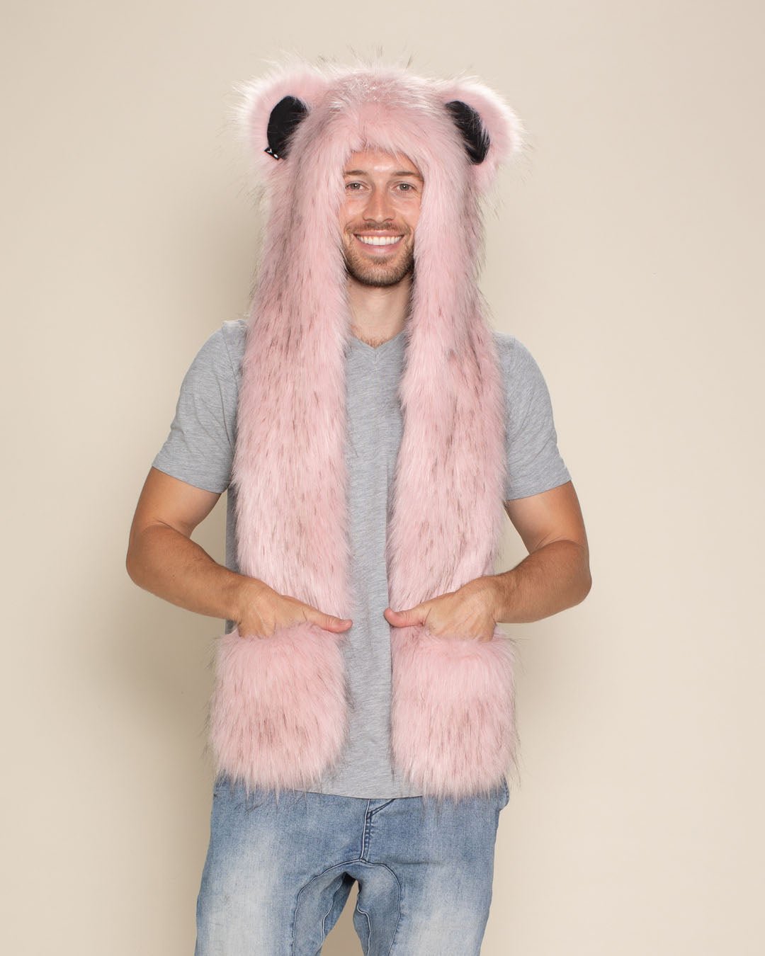 Blush Bear Collector Edition Faux Fur Hood | Men's