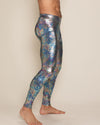 Men's Metallic Leggings | Holographic Snakeskin