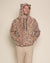 Classic Men's Fur Hoodie | Tan Leopard