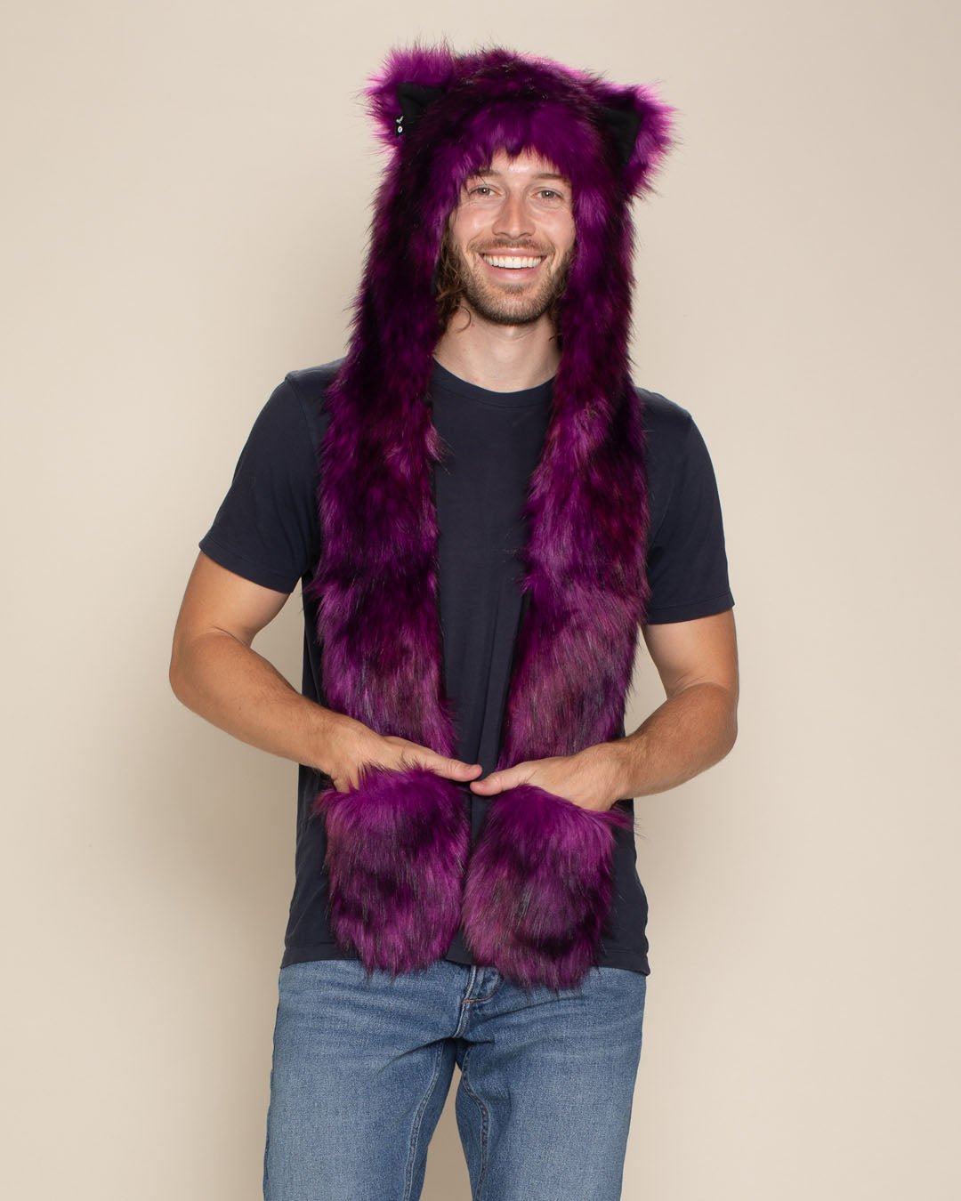 Purple Panther Collector Edition Faux Fur Hood | Men's