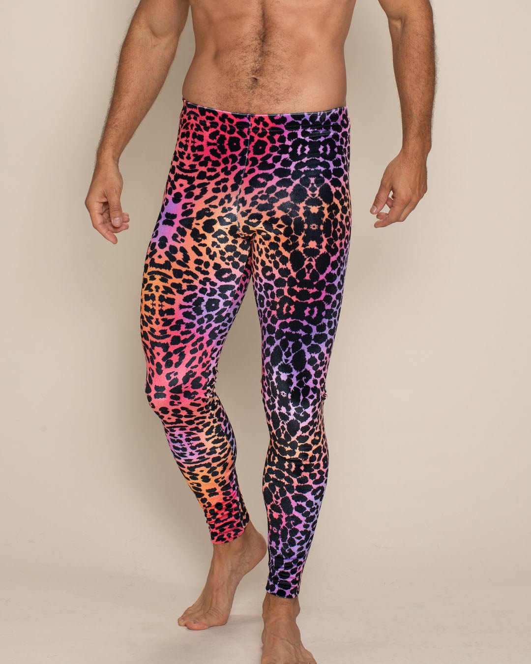 Men's Leggings | Sunset Leopard