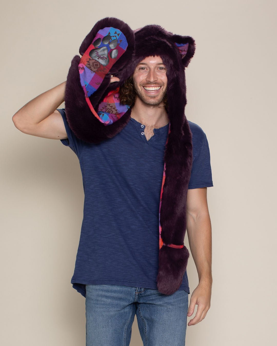 Tartan Kitty Luxe Collector Edition Faux Fur Hood | Men's