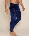 Men's Leggings | Blue Indigo Leopard