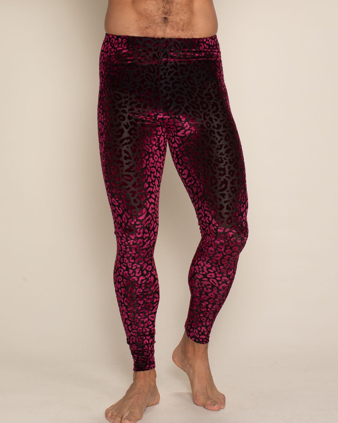 Men's Legging | Red Ruby Leopard