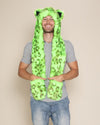 Neon Green Leopard Collector Edition Faux Fur Hood | Men's