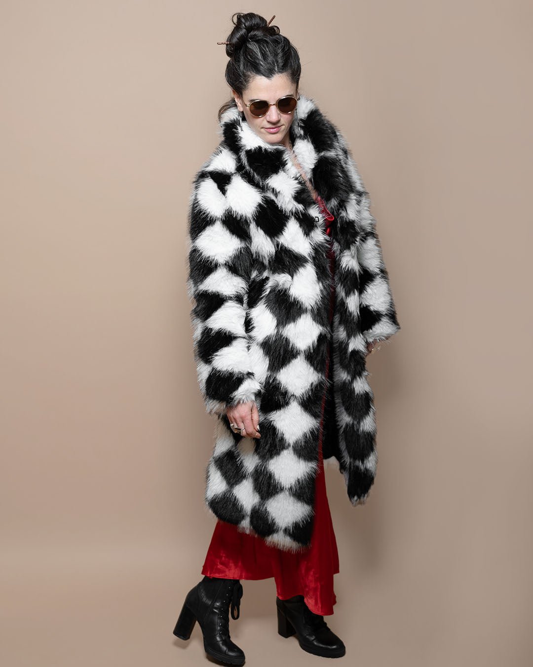 Women's Long Faux Fur Coat | Ace of Diamonds