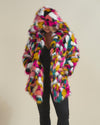 Rainbow Butterfly Hooded Faux Fur Coat | Women's - SpiritHoods