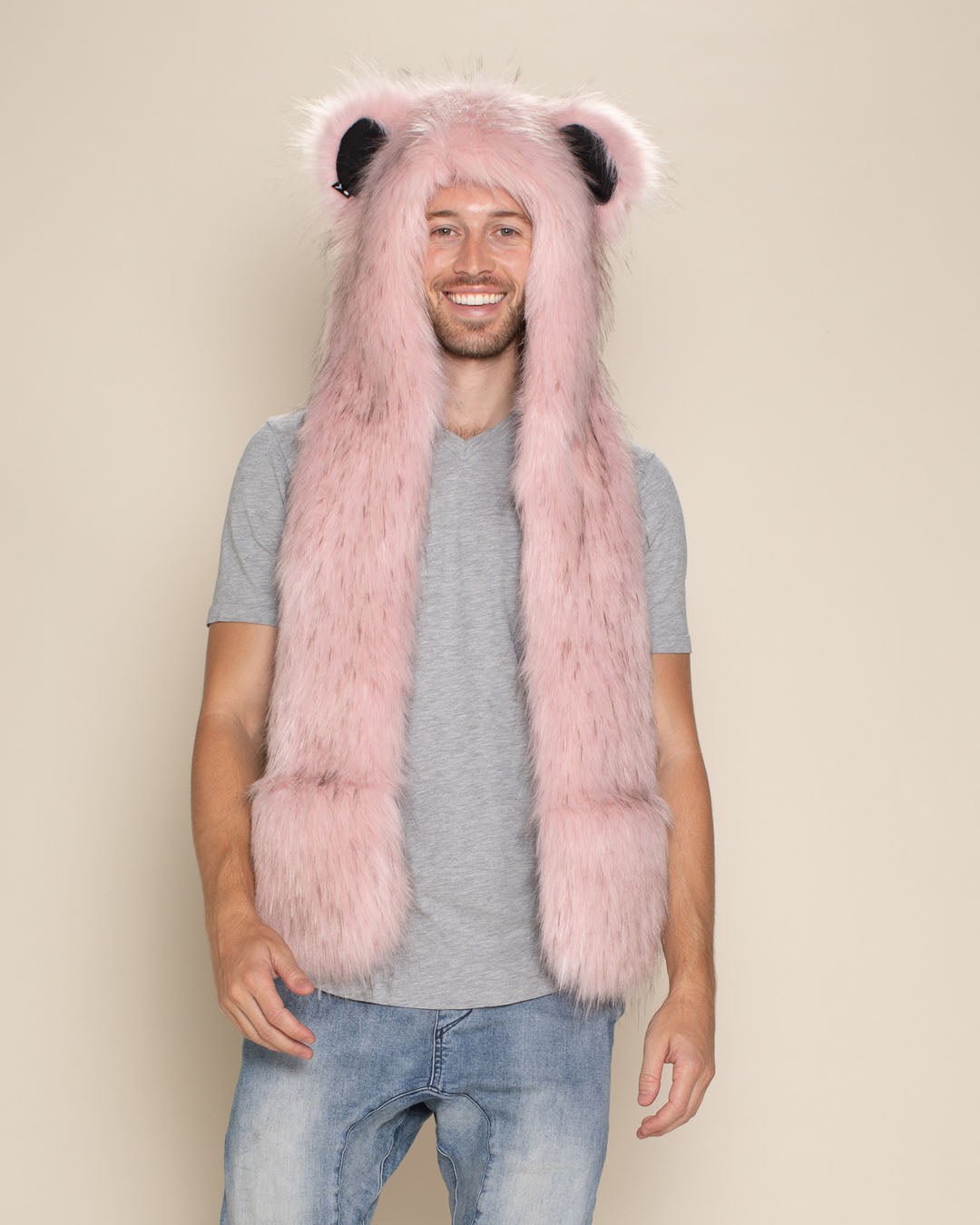 Blush Bear Collector Edition Faux Fur Hood | Men's