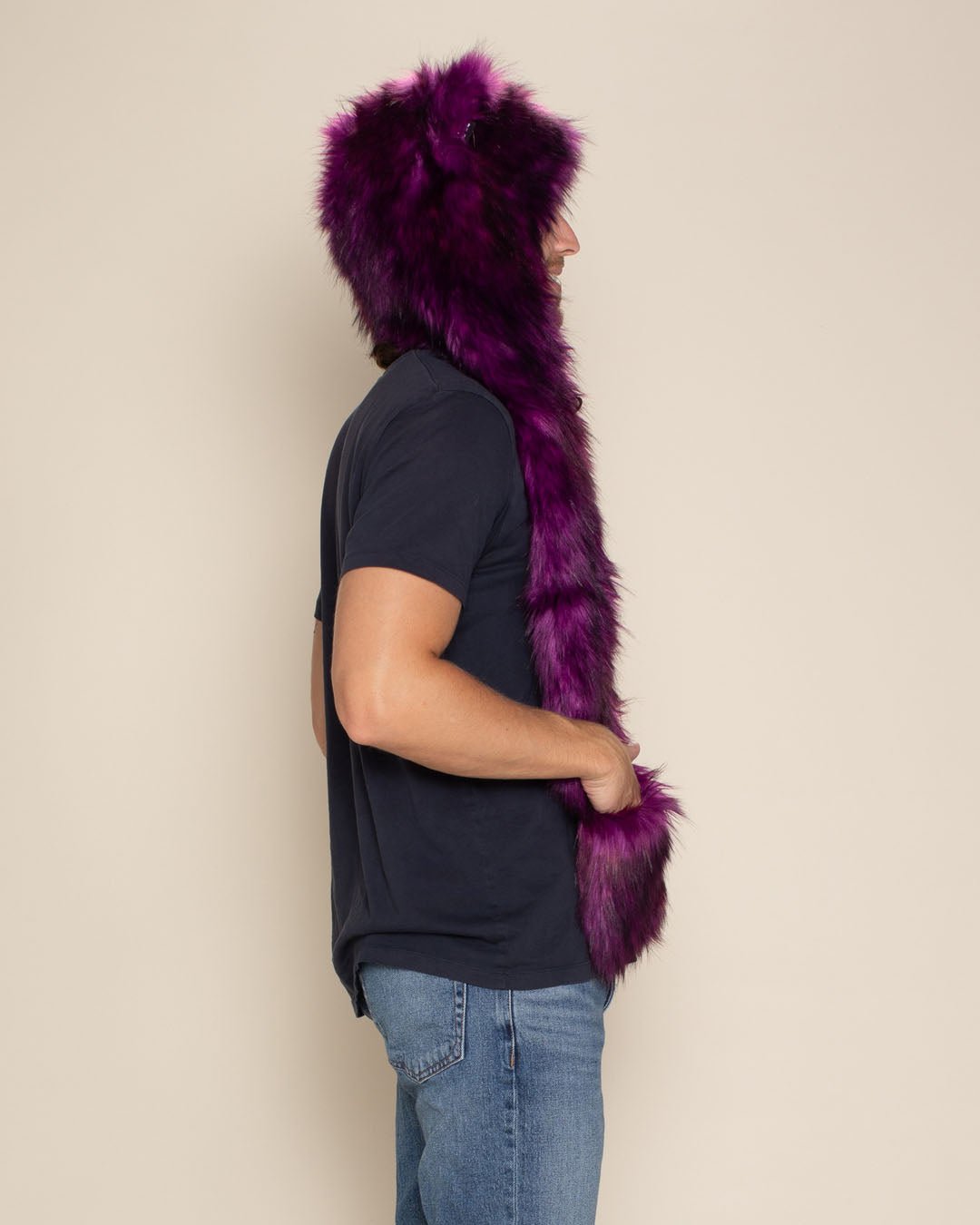 Purple Panther Collector Edition Faux Fur Hood | Men's