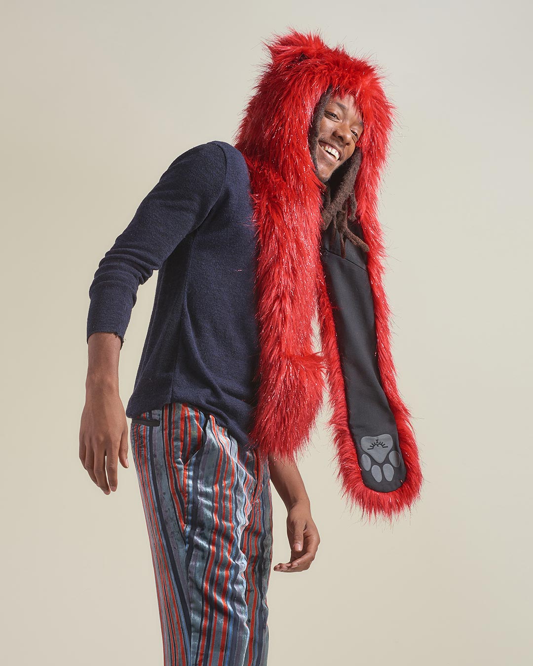 Glitter Love Cat Collector Edition Faux Fur Hood | Men's