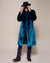 Man wearing Royal Wolf Luxe Calf Length Faux Fur Coat, front view