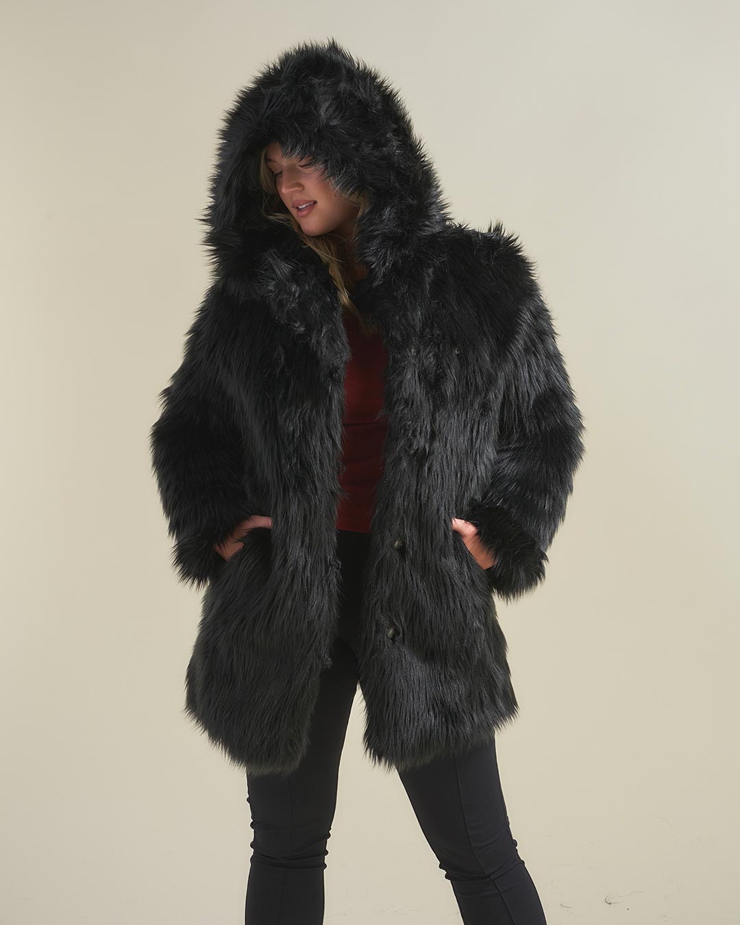 Spirithoods Wolf 2024 Faux Fur Coat Small Like New