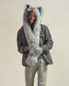 Glitter Moon Wolf Collector Edition Faux Fur Hood | Men's