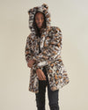 Clouded Leopard Classic Faux Fur Coat | Men's - SpiritHoods