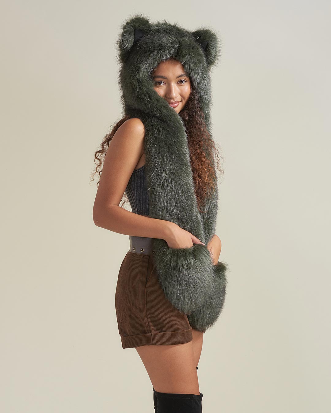 Forest Wolf Luxe Collector Edition Faux Fur Hood | Women's