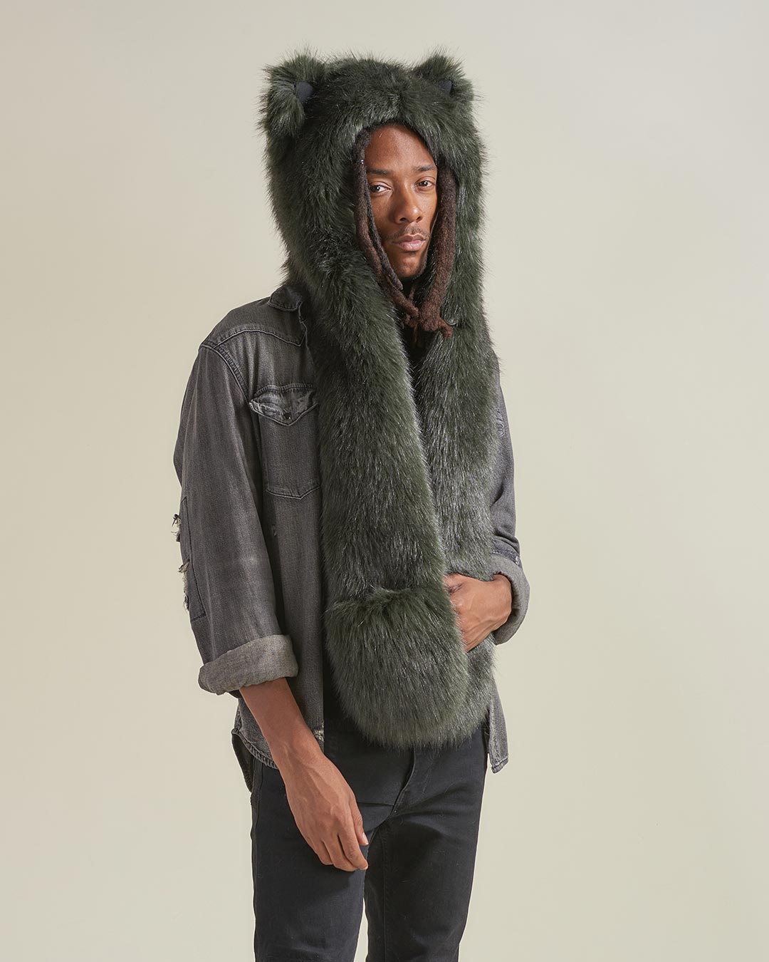 Forest Wolf Luxe Collector Edition Faux Fur Hood | Men's