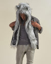 Glitter Moon Wolf Collector Edition Faux Fur Hood | Men's