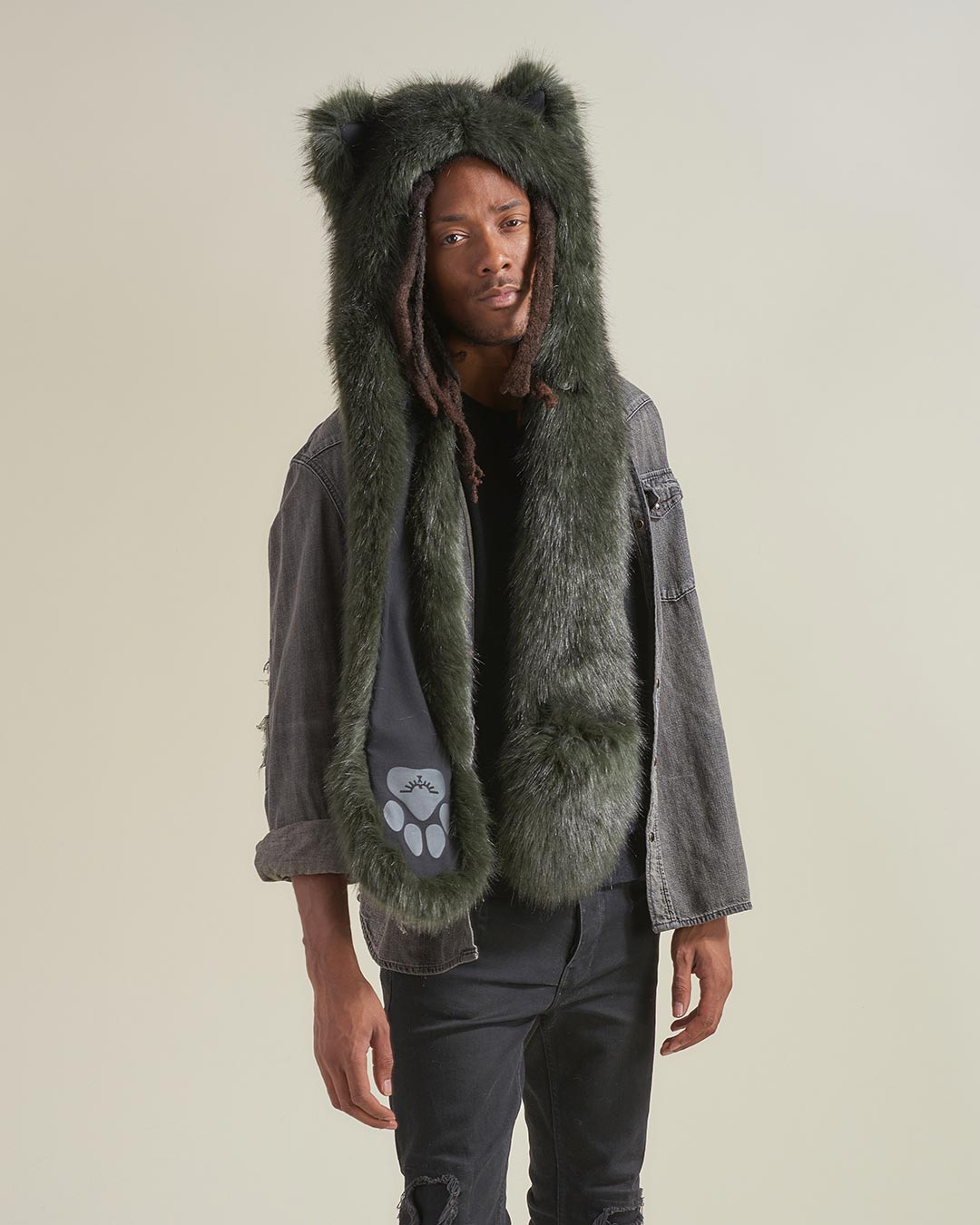 Forest Wolf Luxe Collector Edition Faux Fur Hood | Men's