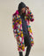 Rainbow Butterfly Calf Length Faux Fur Coat | Men's - SpiritHoods