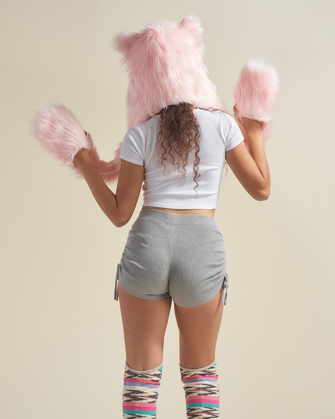 Flamingo Wolf Collector Edition Faux Fur Hood | Women's