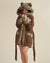 Leopard Classic Short Faux Fur Robe | Women's