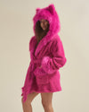 Lipstick Wolf Classic Short Faux Fur Robe | Women's