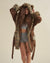 Leopard Classic Short Faux Fur Robe | Women's