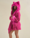 Lipstick Wolf Classic Short Faux Fur Robe | Women's