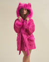 Lipstick Wolf Classic Short Faux Fur Robe | Women's