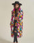 Rainbow Butterfly Calf Length Faux Fur Coat | Women's - SpiritHoods