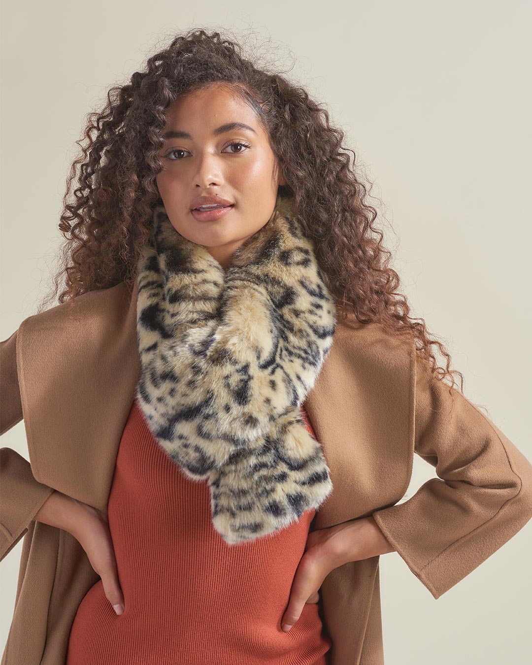 Ocelot Luxe Faux Fur Scarf | Women's - SpiritHoods