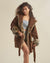 Leopard Classic Short Faux Fur Robe | Women's