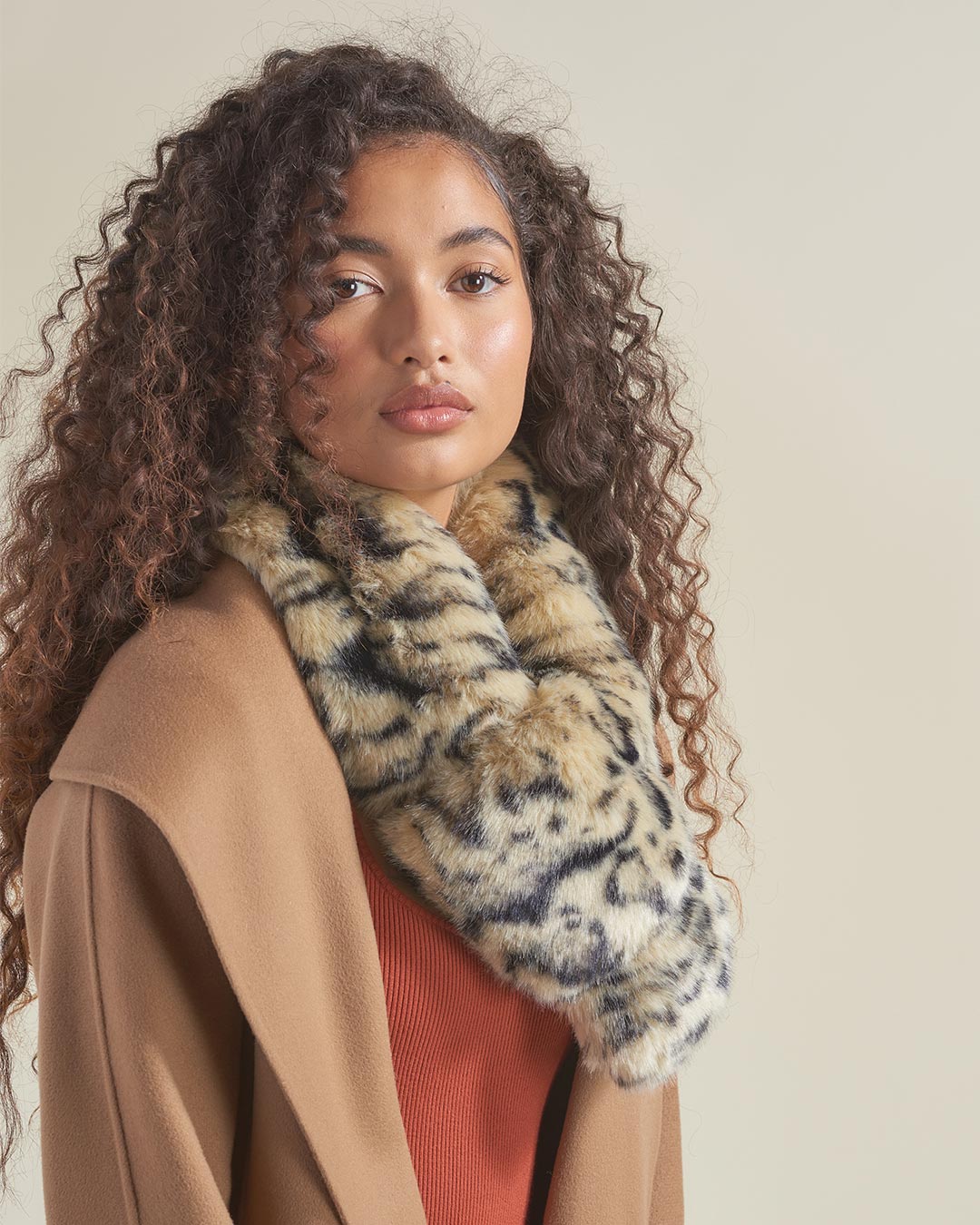 Ocelot Luxe Faux Fur Scarf | Women's - SpiritHoods