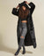 Classic Women's Long Faux Fur Coat | Black Panther