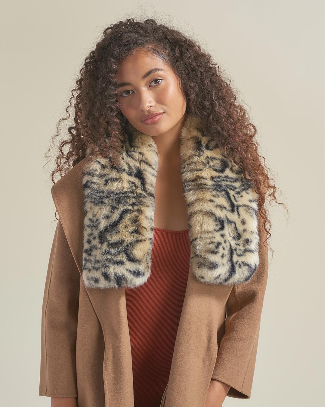 Ocelot Luxe Faux Fur Scarf | Women's - SpiritHoods