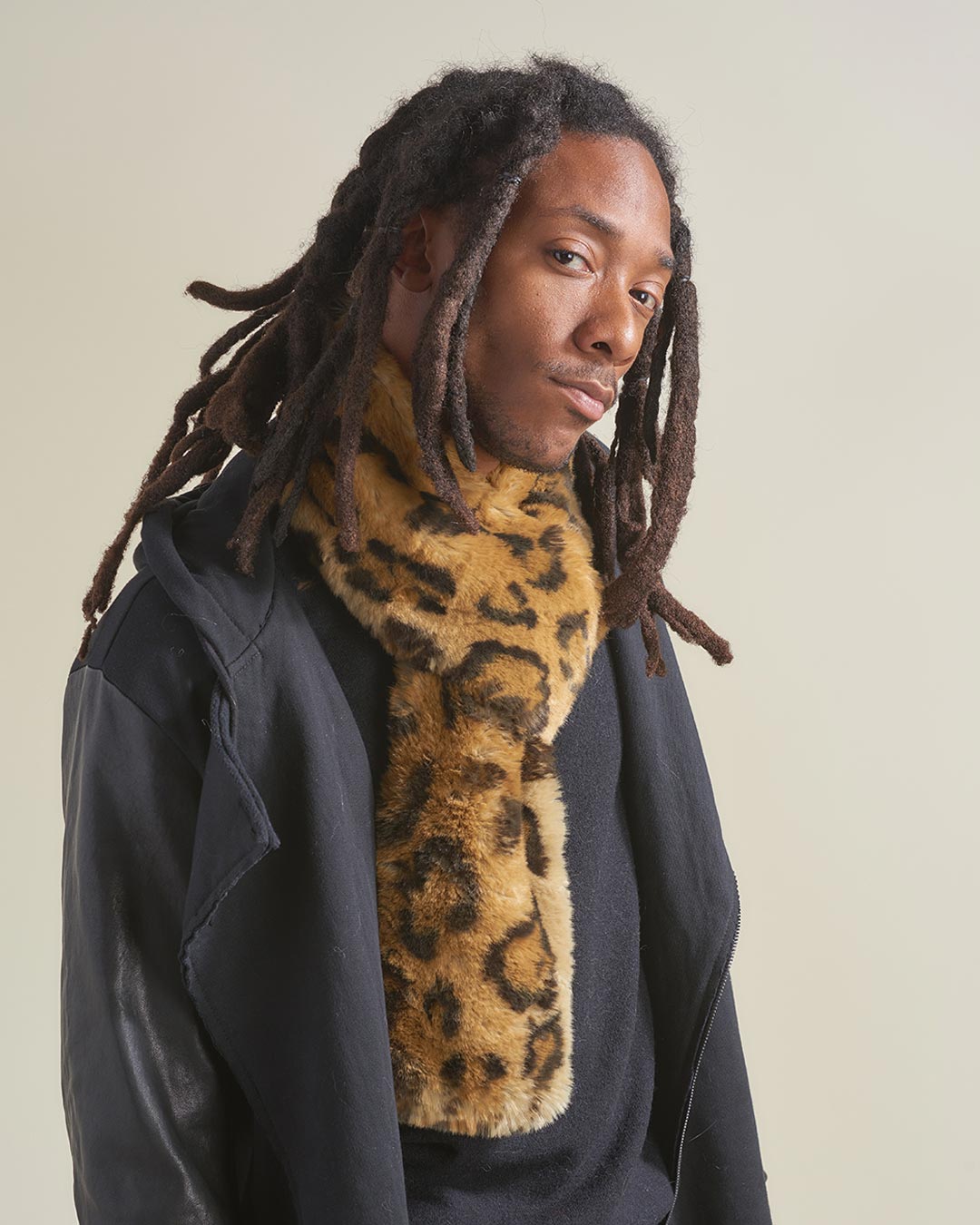 Jaguar Luxe Faux Fur Scarf | Men's - SpiritHoods