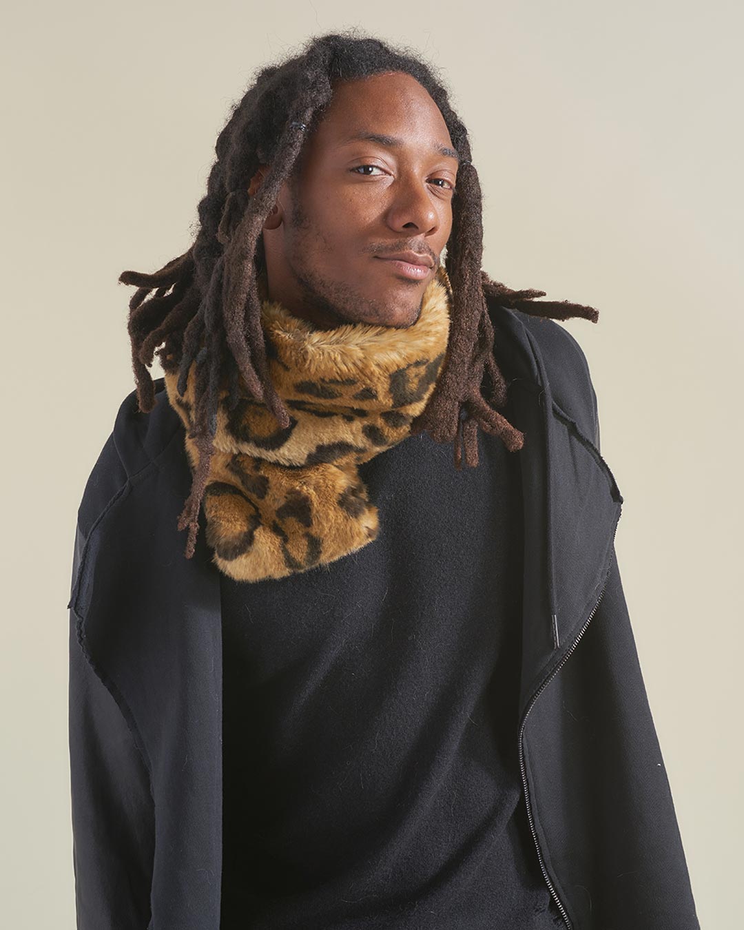 Jaguar Luxe Faux Fur Scarf | Men's - SpiritHoods