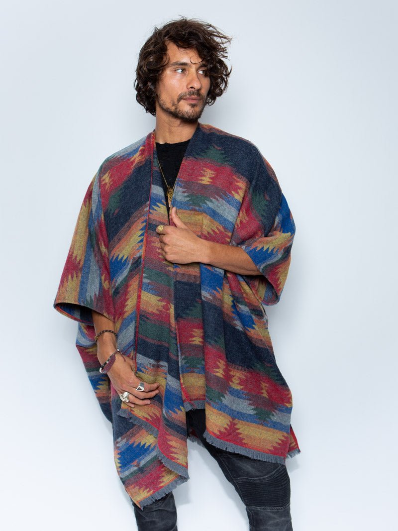 Dire Wolf Fabric Poncho | Men's