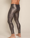 Men's Metallic Leggings | Bronze Python