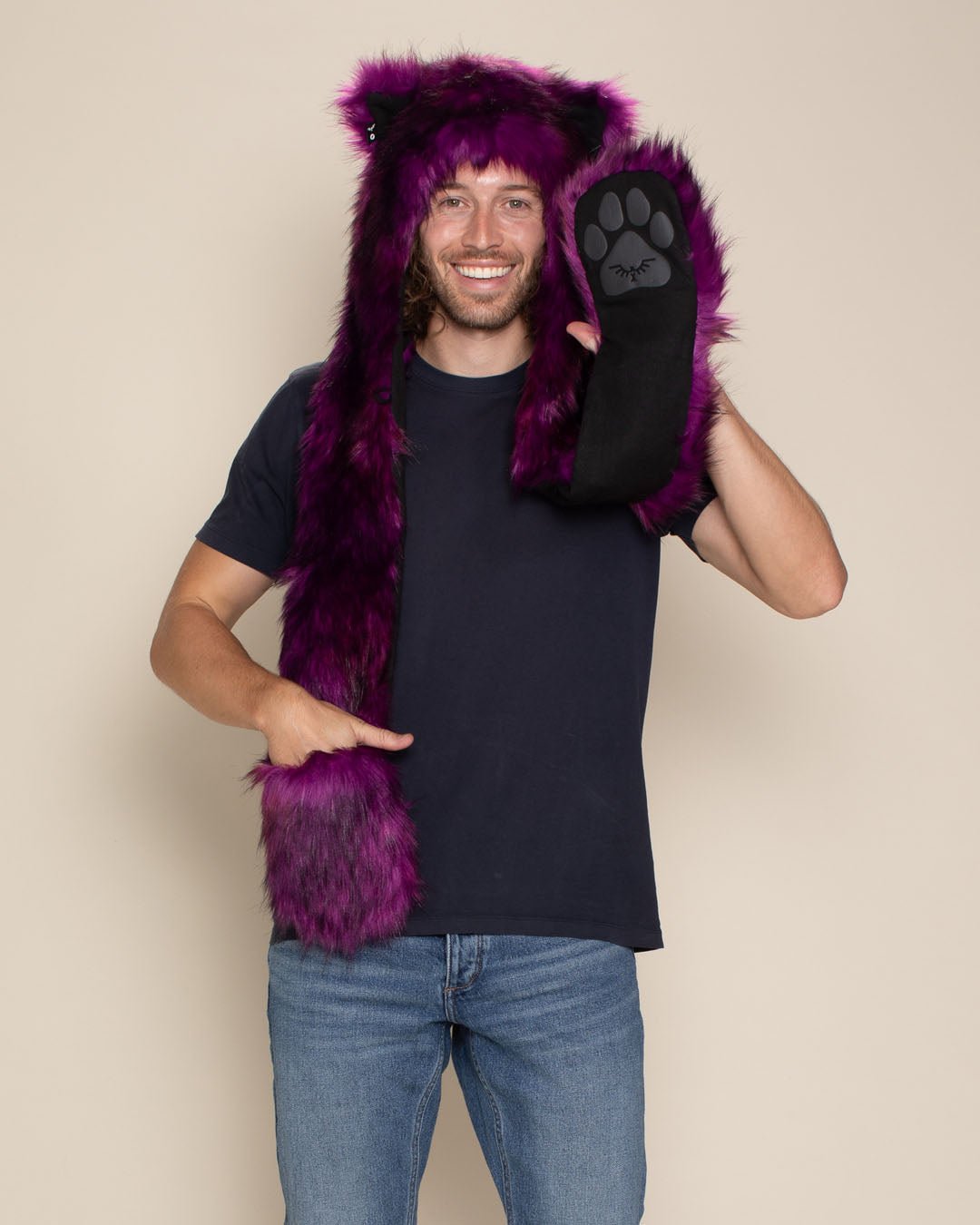 Purple Panther Collector Edition Faux Fur Hood | Men's