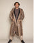 Classic Men's Long Faux Fur Coat | Sri Lankan Leopard Print