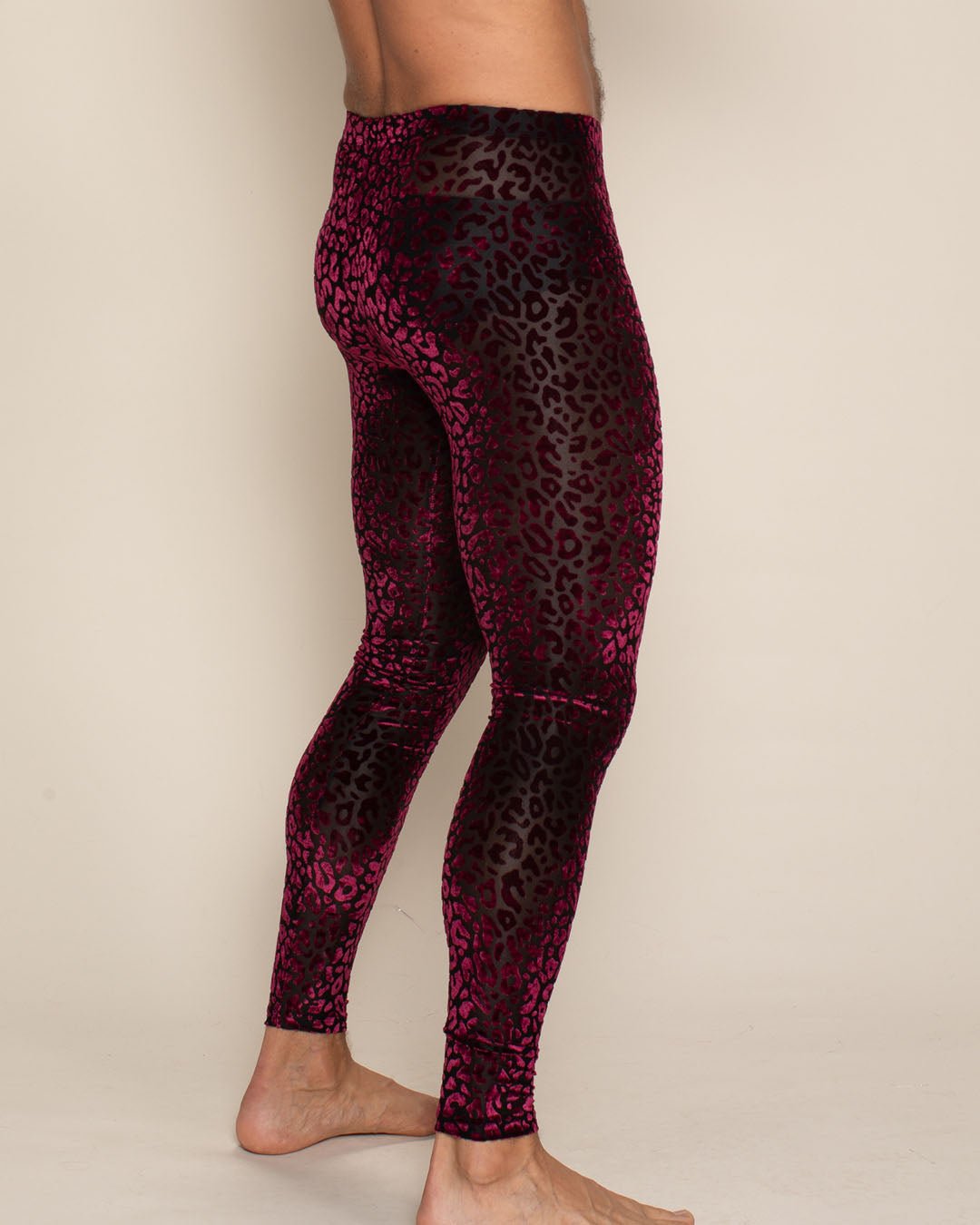 Men's Legging | Red Ruby Leopard