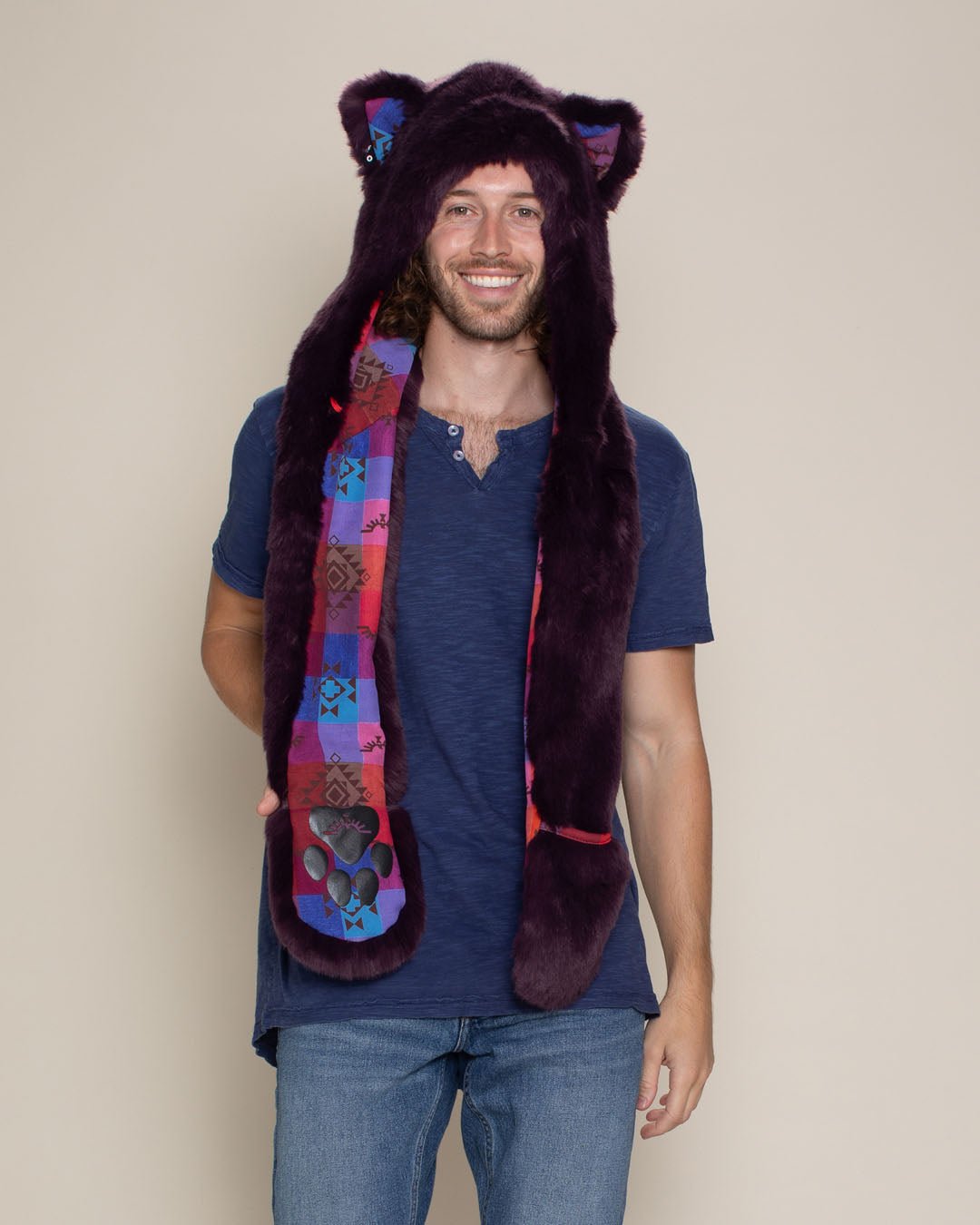 Tartan Kitty Luxe Collector Edition Faux Fur Hood | Men's