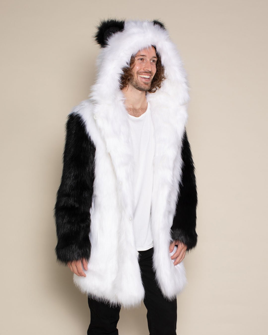 Panda Bear Classic Faux Fur Coat | Men's