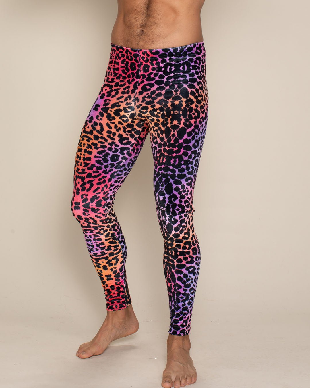 Men's Leggings | Sunset Leopard