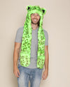 Neon Green Leopard Collector Edition Faux Fur Hood | Men's